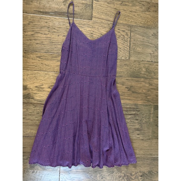 GAP Dresses & Skirts - Gap Purple Polka Dot Spaghetti Strap Dress Size Small Tomato Girl